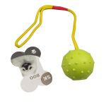 Brinquedo cão Bola com Corda - Verde