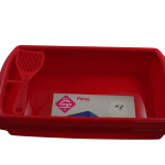 WC Caja para Gatos con pá- Rojo