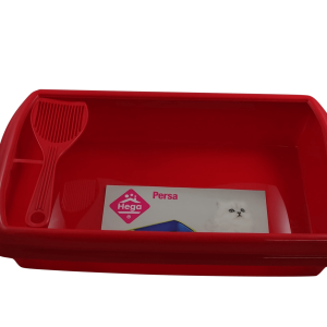 WC Caja para Gatos con pá- Rojo