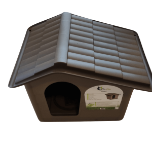  caseta de plástico para perros pequeña - Taupe