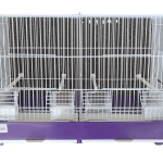 Jaula de pájaros doble - violeta