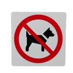 Señalización de plástico para perros