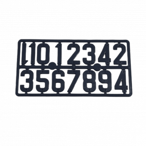 Placa de números para marcar