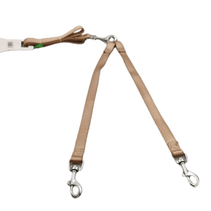 Correa doble de nailon - beige