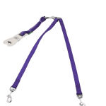 Trela Dupla Nylon - Roxo