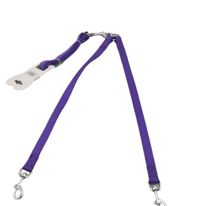 Trela Dupla Nylon - Roxo