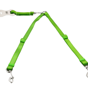 Trela Dupla Nylon Grande - Verde